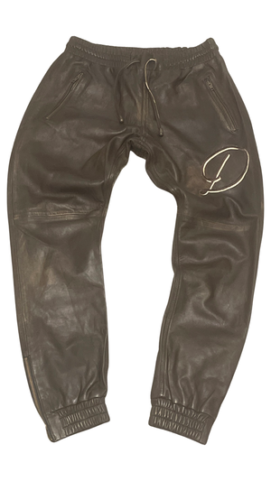 GENUINE LEATHER JOGGERS