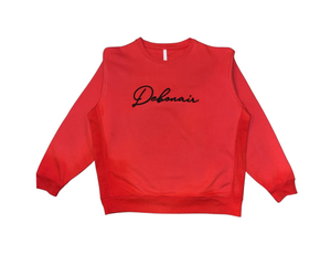 Debonair "Fire Red" Embroidered Sweatshirt